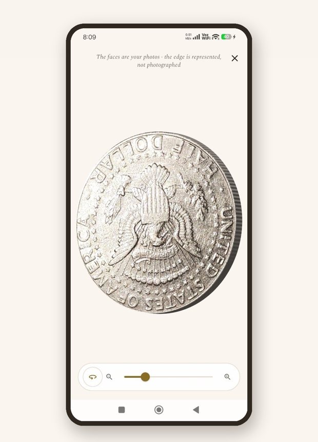 Capture both faces of the coin